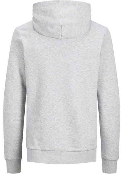 Hood Corp Logo Erkek Gri Kapüşonlu Sweatshirt indirimleri