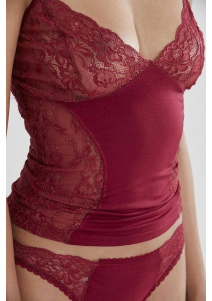 Kaşkorse Atlet Külot Takım 391 Bordo modelleri