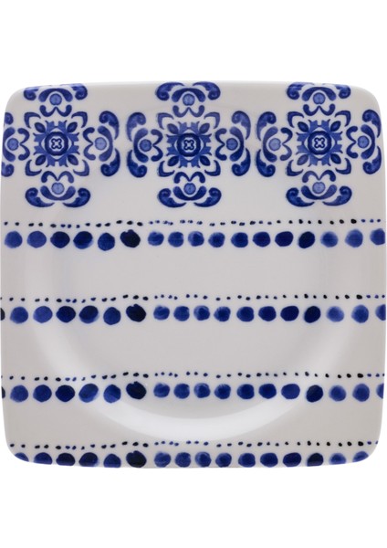 Ethnic Blue 24 Parça Kare Porselen Yemek Takımı fırsatları