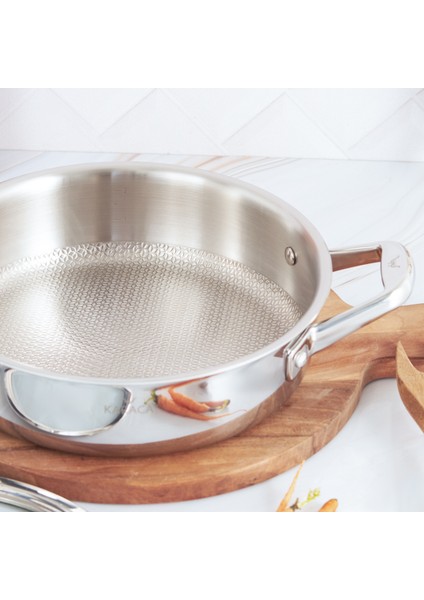 3Ply Powersteel 316 Çelik Karnıyarık Tencere 24 cm 2,9 Lt modelleri
