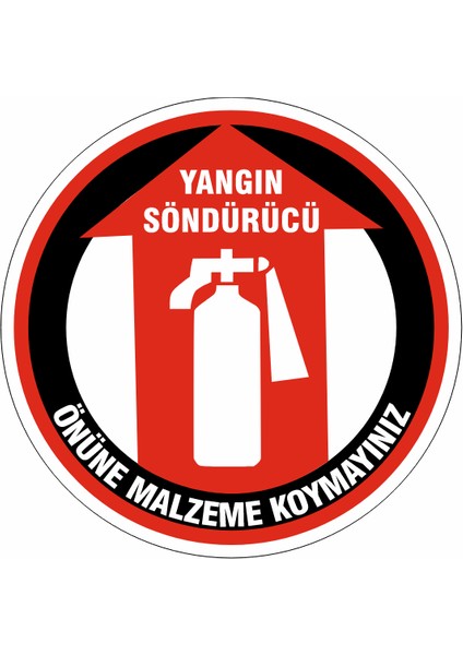 Yangın Söndürücü Yer Etiketi - L - 5