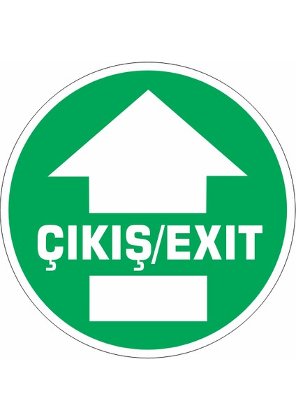 Çıkış/exıt Yer Etiketi - L - 8
