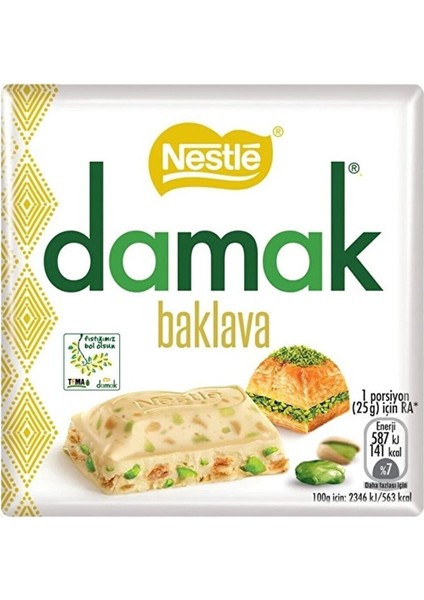 Damak Baklavalı 60 gr Yepyeni Bir Efsane