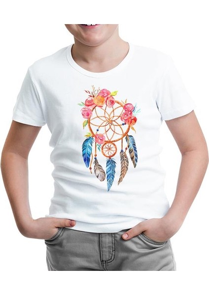 Düş Kapanı - Furry Beyaz Çocuk Tshirt