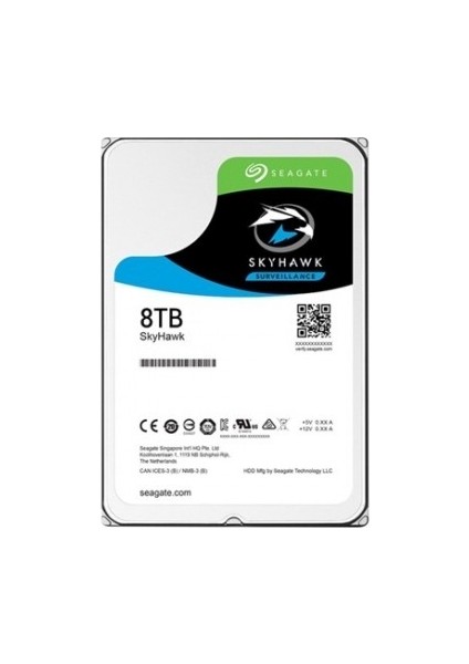 8tb Seagate Skyhawk 256 MB 7/24 Rv ST8000VX004