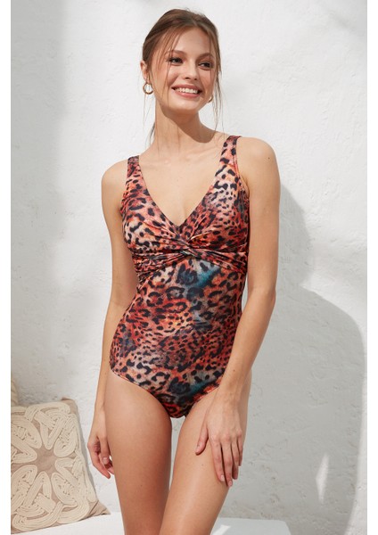 Perry Balenli V Yaka Mayo Animal Desenli 221132