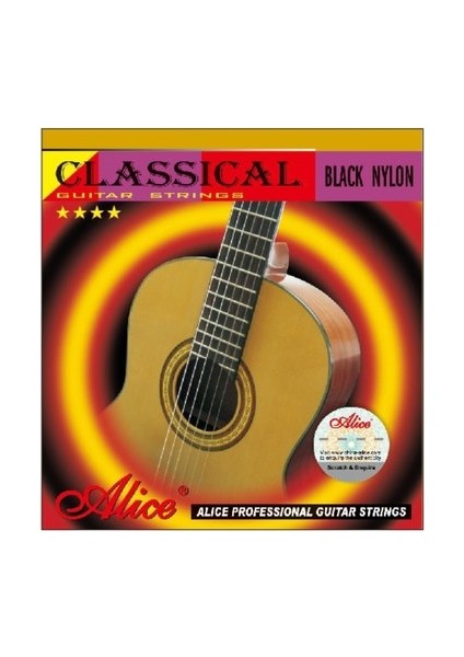 A105-BK Klasik Gitar Takım Tel - Siyah Naylon (Orijinal Üründür)