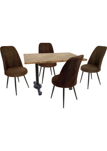 Çipa Laminat - Saray Masa Takımı - Kahve