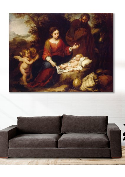 100X140 Dekoratif Rönesans Duvar Kanvas Tablo