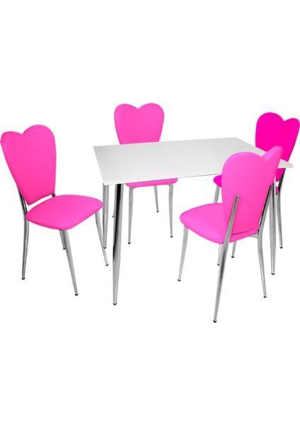 Aşk-I Derun - Manolya Mutfak Masa Takımı - Pembe