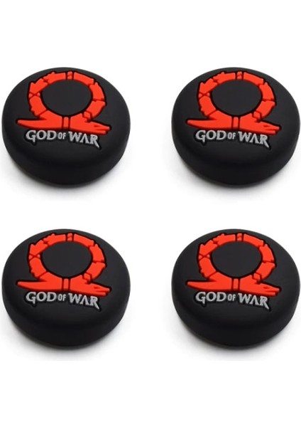 Desenli Sony Ps5/ps4/ps3 Analog Koruyucu Silikon Pad-God Of War