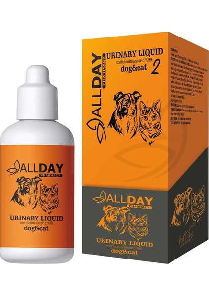 2 Urinary Liquid Kedi ve Köpekler Şurup 100 ml