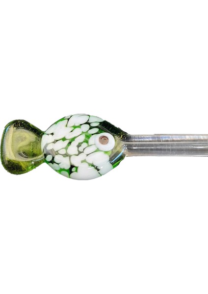 Açık Yeşil Balık Karıştırıcı Cam Obje