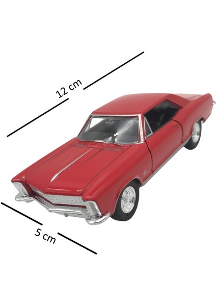 1:38 Metal Çek Bırak Araba 1965 Buick Riviera Gran Sport 43732 fırsatları
