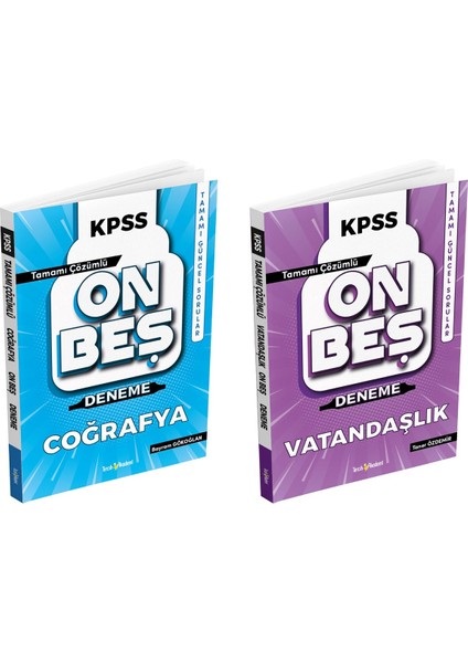 Kpss Onbeş Deneme Coğrafya, Vatandaşlık Tamamı Çözümlü Set