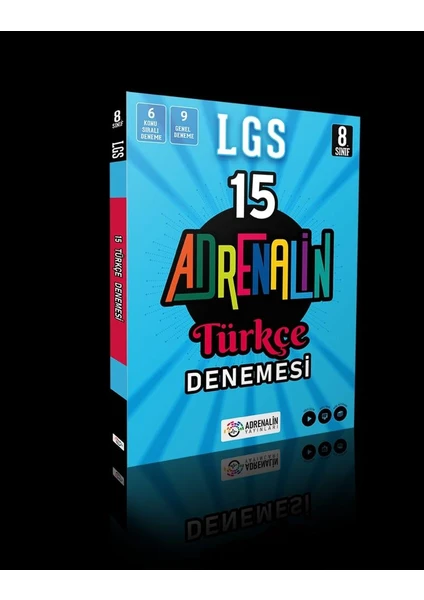 Adrenalin Yayınları 8. Sınıf Türkçe 15 Branş Denemesi