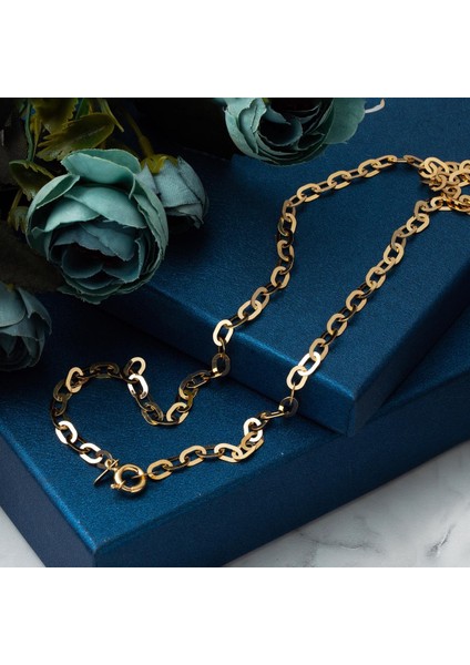 Halkalı Altın Boyun Zinciri - 55 Cm. indirimleri