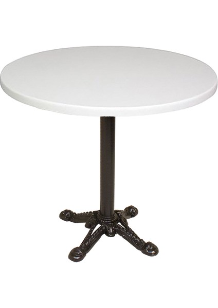 Çipa Werzalit Yuvarlak Masa Q80 Esb - Beyaz