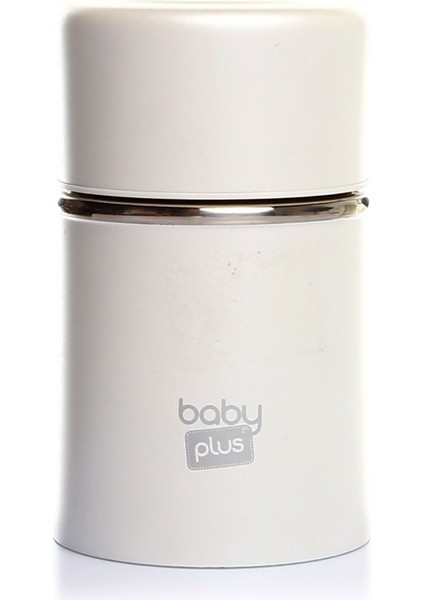 Baby Plus Paslanmaz Çelik Bebek Mama Saklama Termosu 260 ml Beyaz