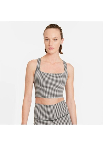 Gingham Crop Tank Kadın Atlet
