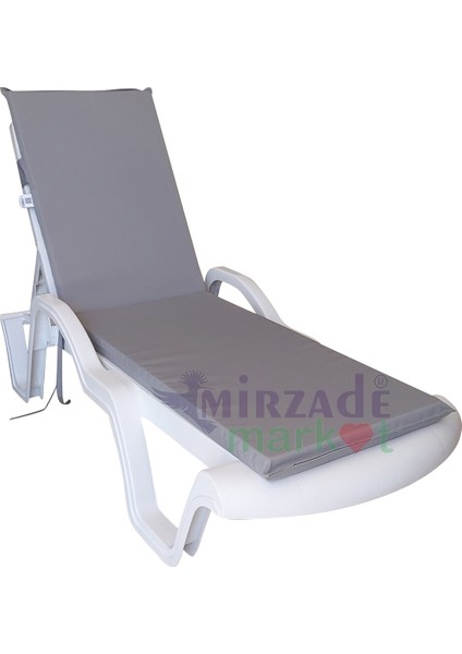 Şezlong Minderi Standart Su Geçirmez Malzeme-Açık Gri