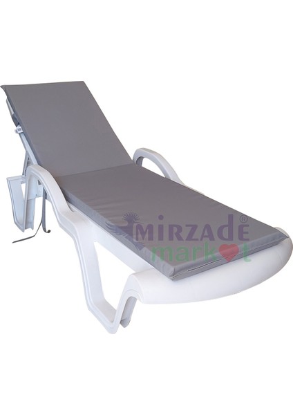 Şezlong Minderi Standart Su Geçirmez Malzeme-Açık Gri