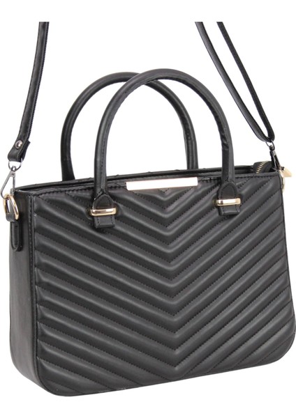 1376 Siyah Suni Deri El ve Omuz Çantası