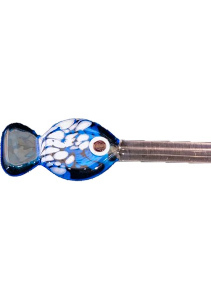 Mavi Balık Karıştırıcı Cam Obje
