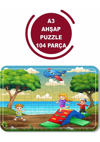 Denizde Tatil A3 104 Parça Puzzle, Oyuncak, Yapboz