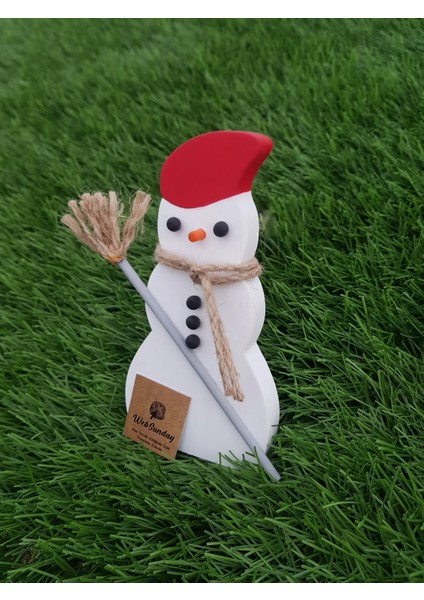 Dekoratif Ahşap Kardan Adam - Yılbaşı Süsü modelleri