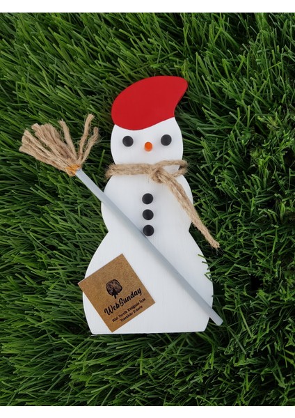 Dekoratif Ahşap Kardan Adam - Yılbaşı Süsü fırsatları