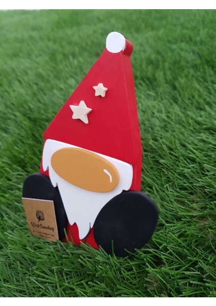 Dekoratif Ahşap Noel Baba - Yılbaşı Süsü fırsatları