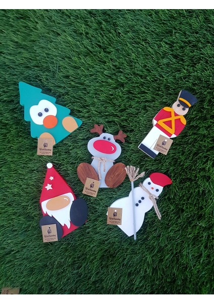 Dekoratif Ahşap Noel Baba - Yılbaşı Süsü indirimleri