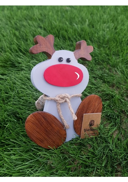 Dekoratif Ahşap Ren Geyiği - Yılbaşı Süsü fiyatları