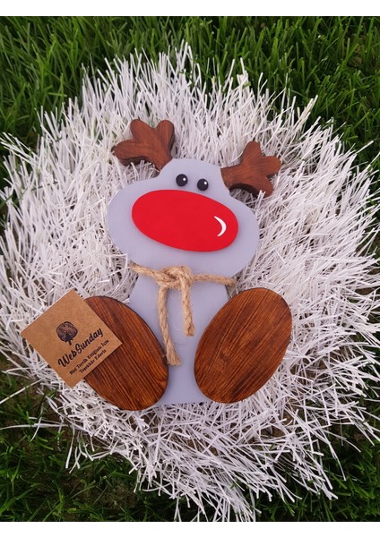 Dekoratif Ahşap Ren Geyiği - Yılbaşı Süsü modelleri