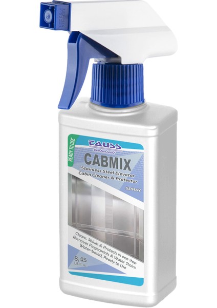CABMIX / SPRAY (Kullanıma Hazır Asansör Kabin Temizleyici & Parlatıcı) 250 ml