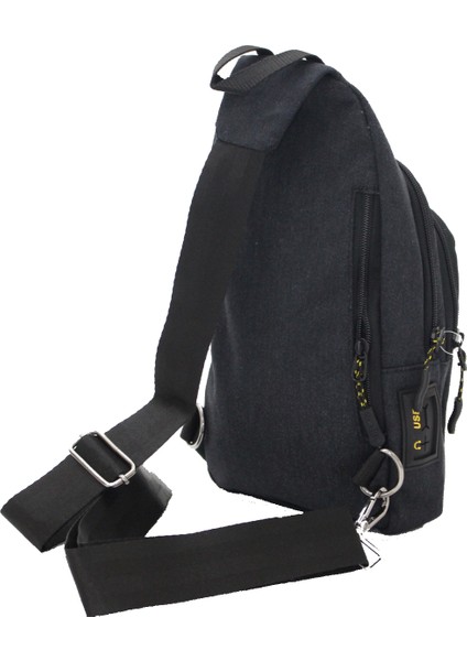 3473 Tek Omuz Askılı Kanvas Sırt - Göğüs Çantası - Body Bag