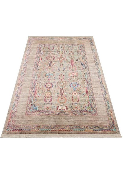 Antıque Atk 07 Kolay Kullanımlı Kaymaz Karabağ ve Antik Desenlere Sahip Yıkanabilir Makine Halısı