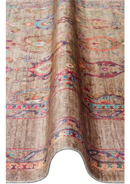 Antıque Atk 07 Kolay Kullanımlı Kaymaz Karabağ ve Antik Desenlere Sahip Yıkanabilir Makine Halısı fırsatları