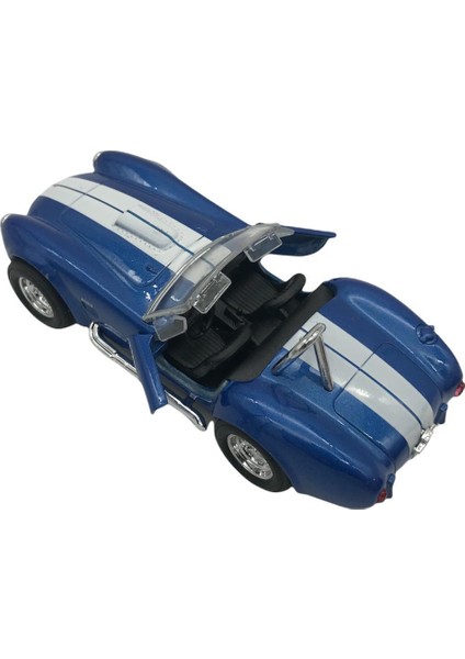 1:38 Metal Çek Bırak Araba 1965 Shelby Cobra 427 S/c 43761D