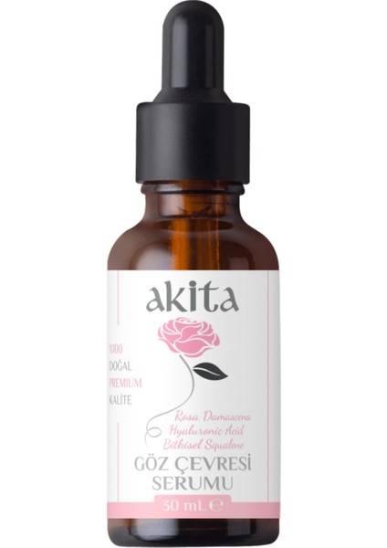 % 100 Doğal Göz Çevresi Serumu Rosa Damascena 30ML