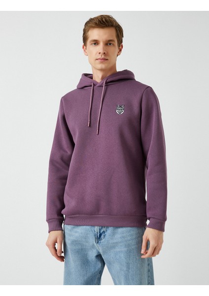 Kurt Işlemeli Kapşonlu Sweatshirt modelleri