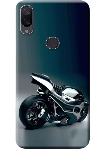 Xiaomi Mi Play Kılıf Desen Baskılı Silikon Kapak Motorcycle STK:298