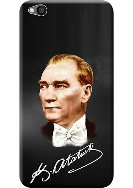 Xiaomi Redmi Go Kılıf Desen Baskılı Silikon Kapak Mustafa Kemal Atatürk STK:391