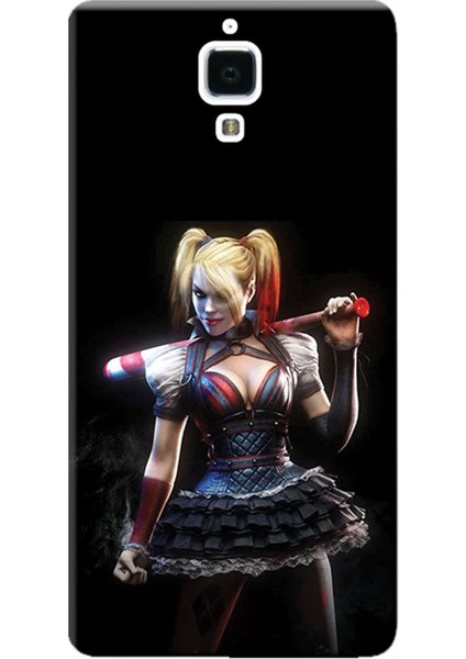 Xiaomi Mi4 / Mi 4 Kılıf Desen Baskılı Silikon Kapak Knight Harley Quinn STK:597