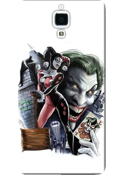 Xiaomi Mi4 / Mi 4 Kılıf Desen Baskılı Silikon Kapak Joker STK:601