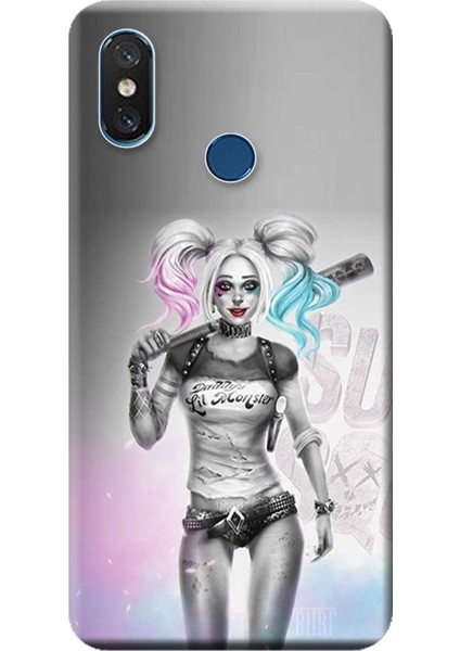 Xiaomi Mi 8 Kılıf Desen Baskılı Silikon Kapak Harley Quinn STK:598