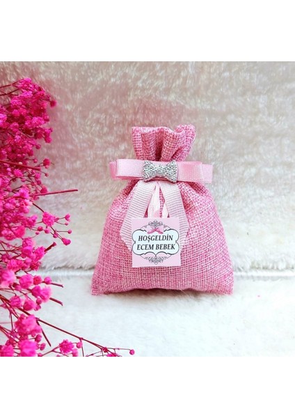 30 Adet Pembe Lavanta Kesesi Bebek Doğum Liği