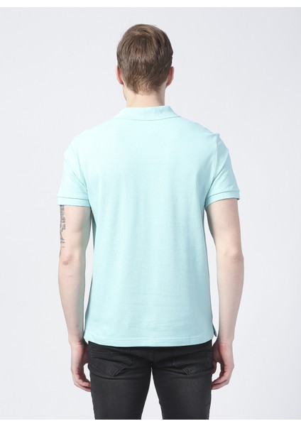 Oscar21 Polo Yaka Basic Düz MintErkek T-Shirt