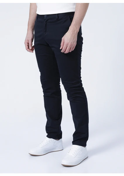 Fabrika Comfort Normal Bel Regular Fit Düz Lacivert Erkek Chino Pantolon - Cm-P-51